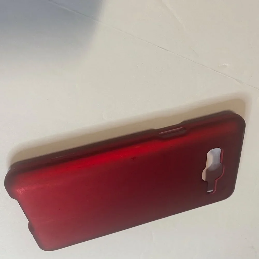Insten Phone Case Samsung Galaxy On5 Red Hard Snap-on Rubberized Matte Cover